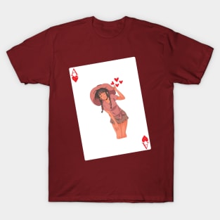 Ace of Hearts Lucky Anime Girl T-Shirt